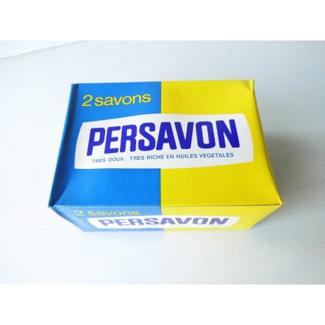 PERSAVON, paquet neuf de 2 savons, vintage, années 60 - Broc23