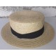 Canotier chapeau ancien homme